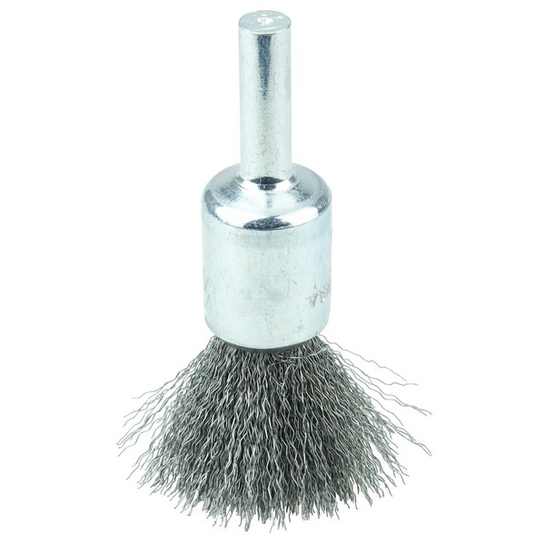 Weiler 1/2" Crimped Wire End Brush, .006" Steel Fill 10001